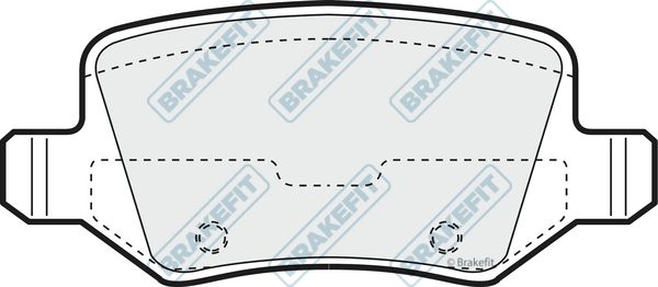 APEC BRAKING stabdžių trinkelių rinkinys, diskinis stabdys PD3151